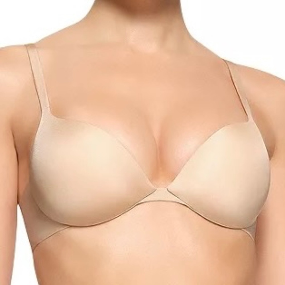 NWT – SKIMS (Size 38DD) Ultimate Push-Up Plunge Bra – Sand‎